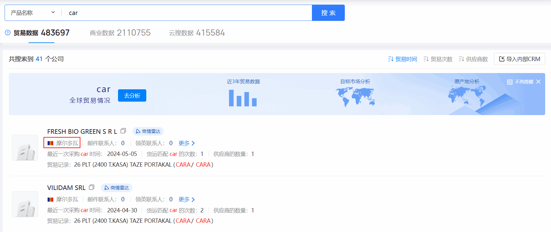 海关数据,摩尔多瓦海关数据,EVO视讯 EVO真人海关数据